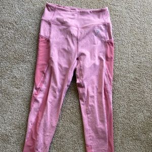 GYMSHARK full length leggings, light pink 💖 Sz M